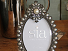 Photograph frame oval, pearl . 9 x 13cm