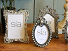 Photograph frame, rectangular, cream & diamante,10