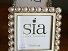 Photograph frame , square, silver with pearl effec