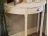 Half Moon console, 90cm w,£169. White
