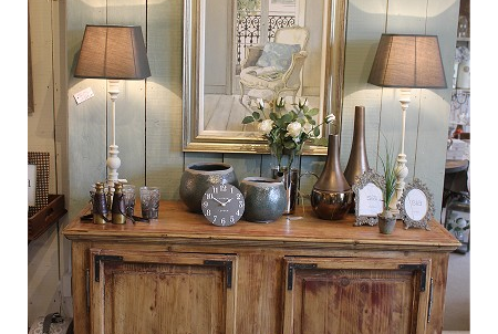 Waxed Pine cupboard, 134cm w, £450
