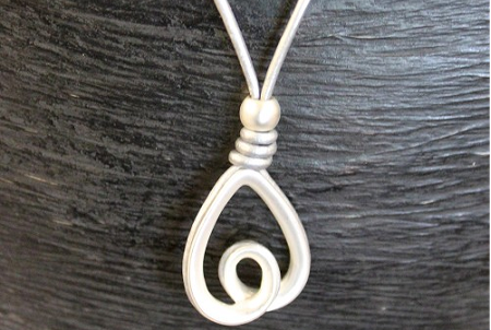 Necklace, £9.95, silver cord 17'' - 20'